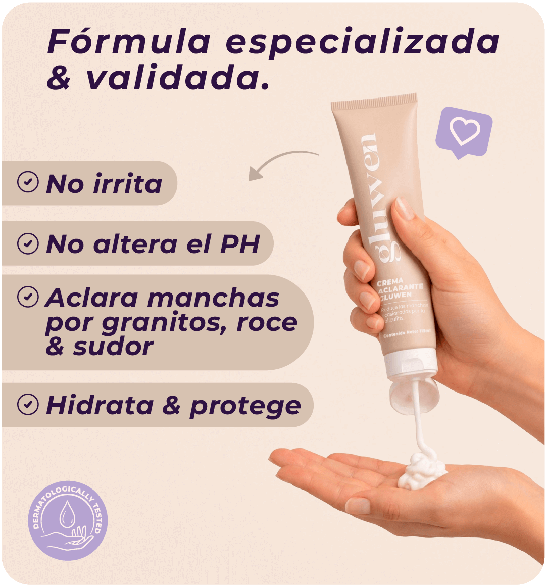 Crema Aclarante Gluwen
