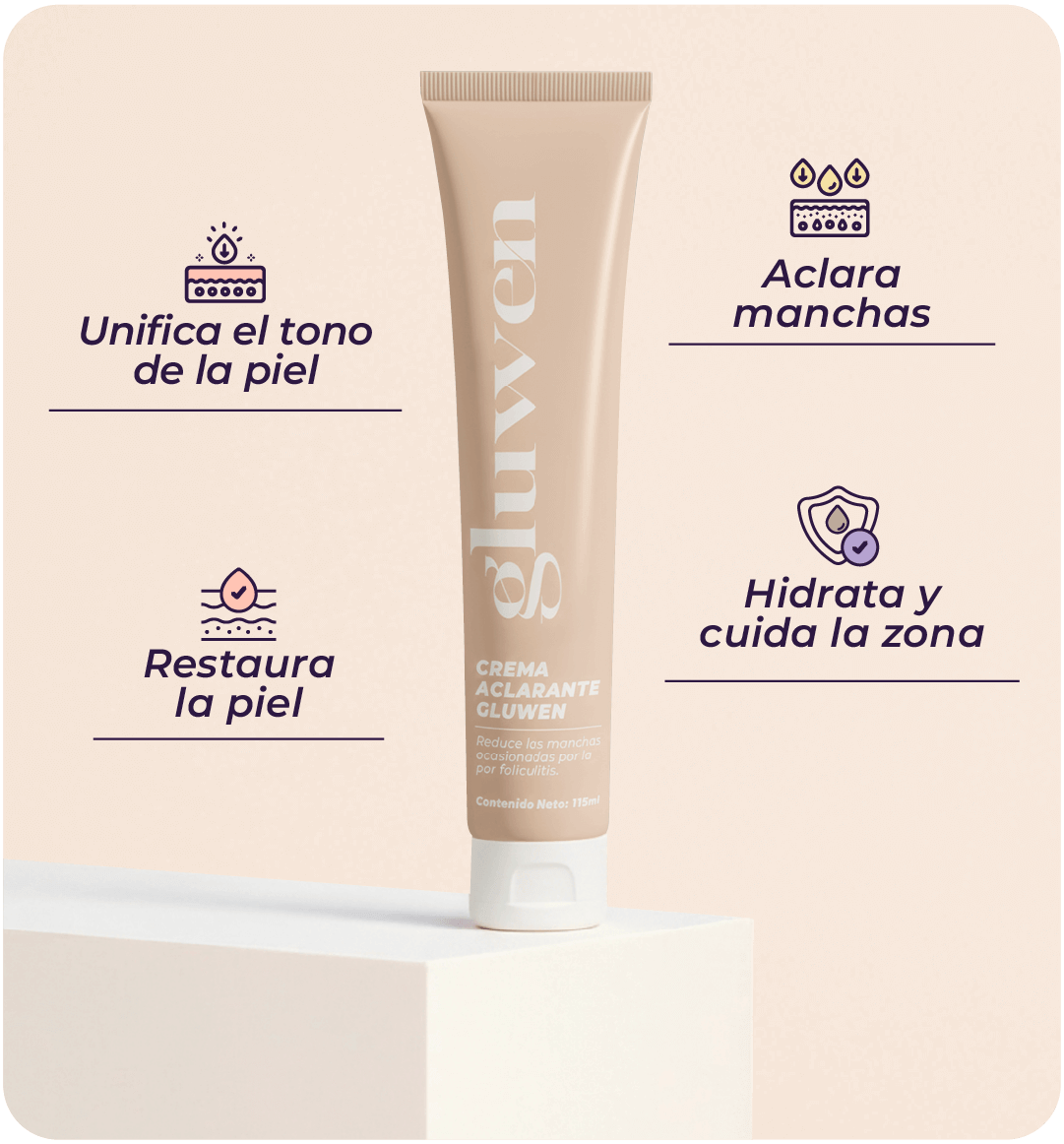 Crema Aclarante Gluwen